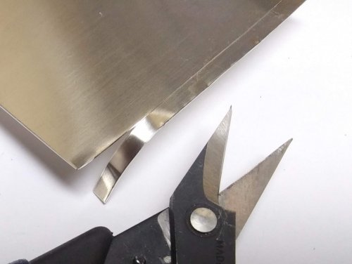 Judy Larson's Treasure Bezel Cups - , Metalwork, Butane Torch, Soldering, Solder, The strips will curl when using shears.